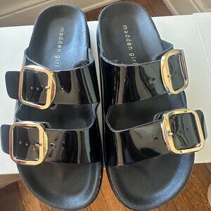 Madden Girl Platform Buckle Slide Sandal